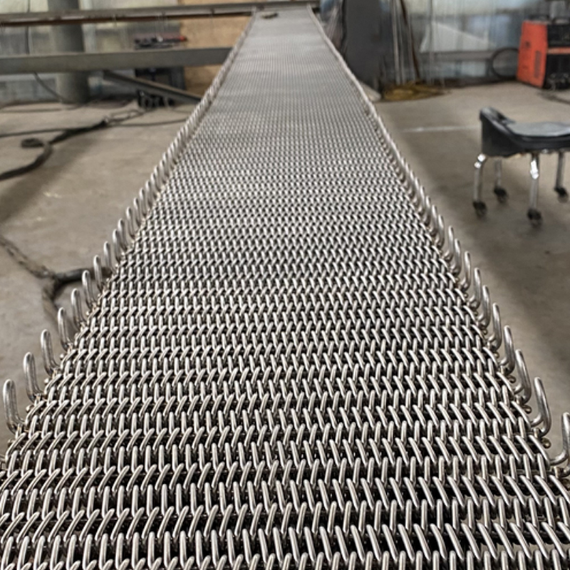 Rostfria produkter glödgning ugn mesh bälte