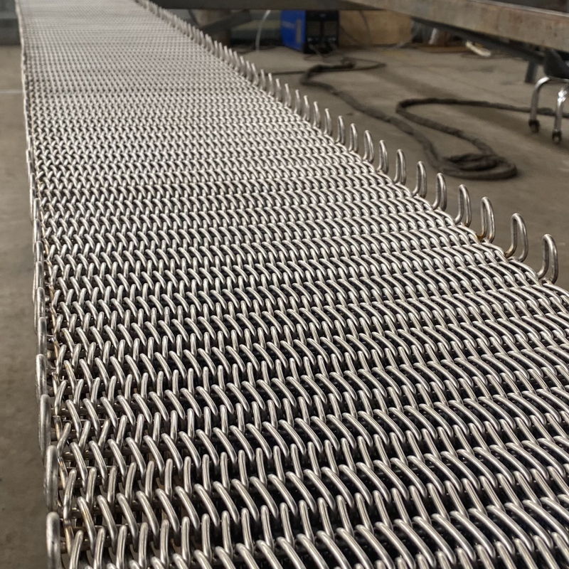 Metallprodukt glödgning ugn mesh bälte